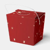 ヴィンテージクリスマス、赤い銀河の輝く星たち フェイバーボックス (裏面サイド)