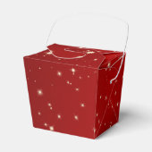 ヴィンテージクリスマス、赤い銀河の輝く星たち フェイバーボックス (正面サイド)