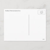 ヴィンテージクリスマス、道路の冬、そり馬 シーズンポストカード (裏面)