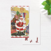 ヴィンテージクリスマス、陽気なサンタクロースとプレゼント (デスク)