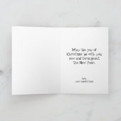 ヴィンテージクリスマス、陽気なサンタクロースとプレゼント シーズンカード (内部)