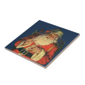 ヴィンテージクリスマス、陽気なサンタクロースのおもちゃ タイル (側面)