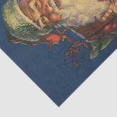 ヴィンテージクリスマス、陽気なサンタクロースのおもちゃ 薄葉紙 (詳細)