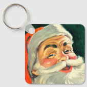 ヴィンテージクリスマス、陽気なレトロ50'sサンタクロース キーホルダー (正面)