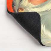 ヴィンテージクリスマス、陽気なレトロ50'sサンタクロース マウスパッド (コーナー)