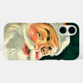 ヴィンテージクリスマス、陽気なレトロ50'sサンタクロース Case-Mate iPhoneケース (裏面 (横))