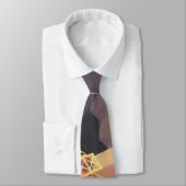 ヴィンテージクリスマス、電車のおもちゃで遊ぶ少年 ネクタイ (タイ)