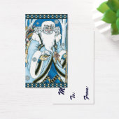 ヴィンテージクリスマス、青いサンタクロースとスノーグローブ (デスク)