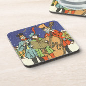 ヴィンテージクリスマス、音楽家たちのキャロリング コースター (左側)