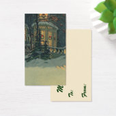 ヴィンテージクリスマス、Windowsのリース付きハウス (デスク)