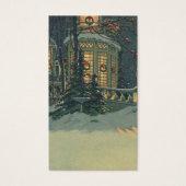 ヴィンテージクリスマス、Windowsのリース付きハウス (正面)