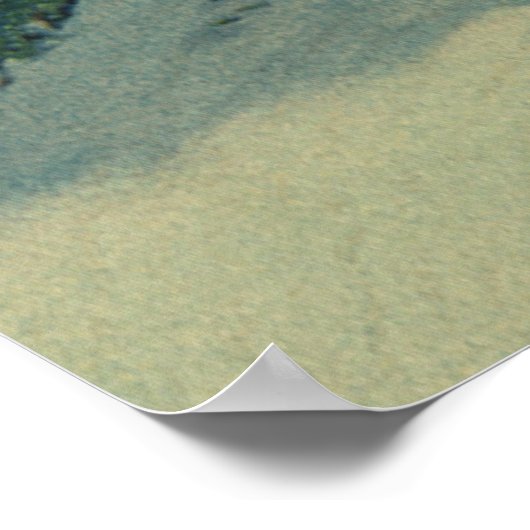 ヴィンテージクリスマス、Windowsのリース付きハウス ポスター (角)