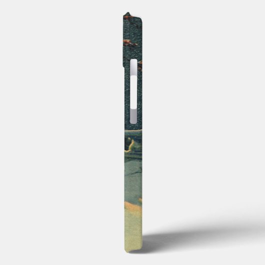 ヴィンテージクリスマス、Windowsのリース付きハウス Case-Mate iPhoneケース (裏面 / 左)