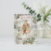 ヴィンテージクリスマスinスノーコラージュ シーズンポストカード (スタンド正面)