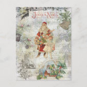 ヴィンテージクリスマスinスノーコラージュ シーズンポストカード (正面)