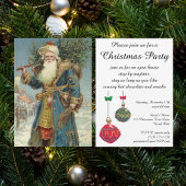 ヴィンテージクリスマビクトリアンスサンタクロース招待状 招待状