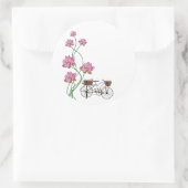 ヴィンテージクリップ付き自転車 ラウンドシール (バッグ)