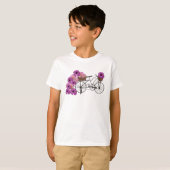 ヴィンテージクリップ付き自転車 Tシャツ (正面フル)