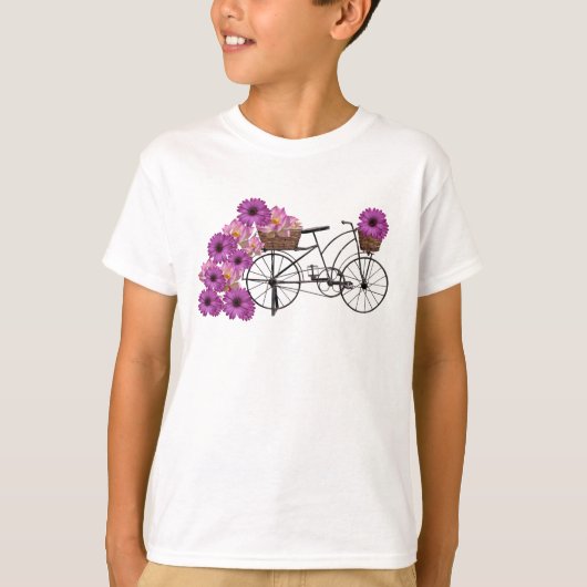 ヴィンテージクリップ付き自転車 Tシャツ (正面)