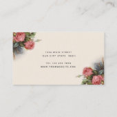 ヴィンテージクリビクトリアンムゾンピンクロエレガントーゼ 名刺 (裏面)