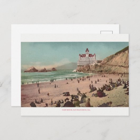ヴィンテージクリフハウスサンフランシスコポストカード ポストカード (正面/裏面)