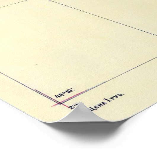 ヴィンテージクリミアの地図(1922年) ポスター (角)