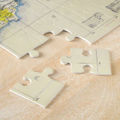 ヴィンテージクリミア，ウクライナ，セバストポリ地域の地図 ジグソーパズル (側面)