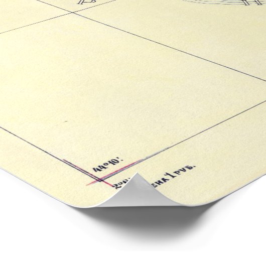 ヴィンテージクリミア,ウクライナ,セバストポリ地域の地図 ポスター (角)