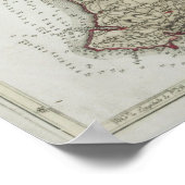 ヴィンテージクリミア,ウクライナ,セバストポリ地域の地図 ポスター (角)