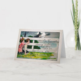 ヴィンテージクリーピングハロウィーンウィッチカード シーズンカード