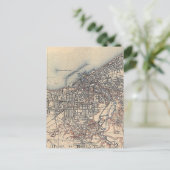 ヴィンテージクリーブランドの地図（1904年） ポストカード (スタンド正面)