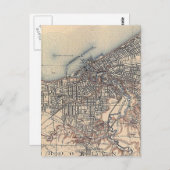 ヴィンテージクリーブランドの地図（1904年） ポストカード (正面/裏面)