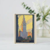 ヴィンテージクリーブランドオハイオ旅行ポスター ポストカード (スタンド正面)