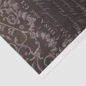 ヴィンテージクリームとブラウンデクページティッシュペーパー 薄葉紙 (詳細)