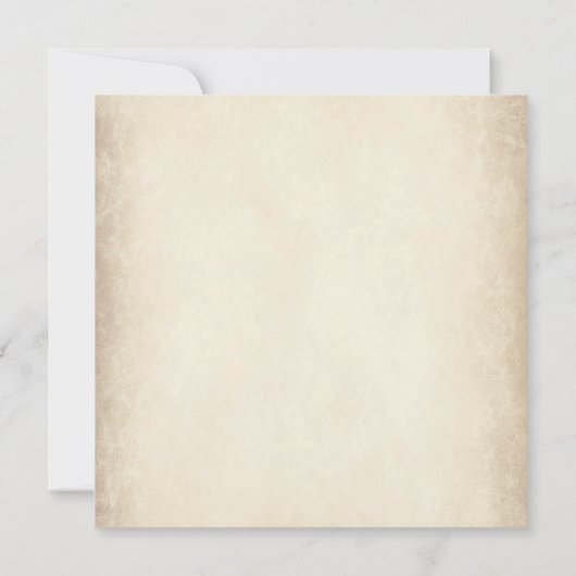 ヴィンテージクリームとブルーの素朴結婚式招待状 招待状 (裏面)