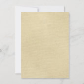 ヴィンテージクリームと茶色の口ひげバッシュ 招待状 (裏面)