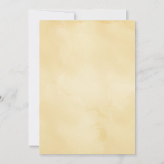 ヴィンテージクリームポスタースタイル結婚式招待状 招待状 (裏面)