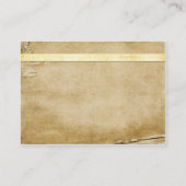 ヴィンテージクリームローズブドテーブル座席表 プレイスカード (裏面)