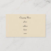 ヴィンテージクリーム名刺 名刺 (裏面)