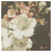 ヴィンテージクリーム花柄 ファブリック (クローズアップ)