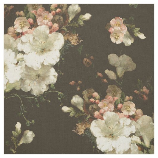 ヴィンテージクリーム花柄 ファブリック (見本)