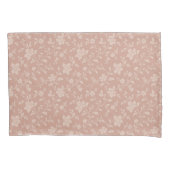 ヴィンテージクリーム花模様エレガント- Romantic 枕カバー (正面)