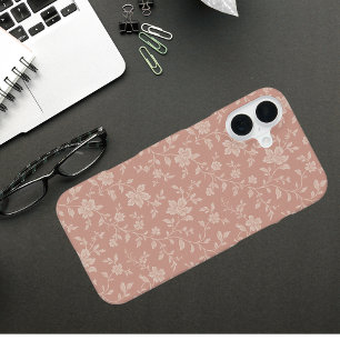 ヴィンテージクリーム花模様エレガント- Romantic iPhone 16 Plusケース