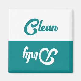 ヴィンテージクリーンまたはダーティ食洗機 マグネット