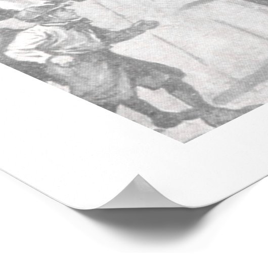 ヴィンテージクルーの漕ぎ手が多くの観客と競走 ポスター (角)