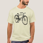 ヴィンテージクルーザー自転車 Tシャツ (正面)