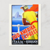 ヴィンテージクルーズイタリア観光旅行 ポストカード (正面)