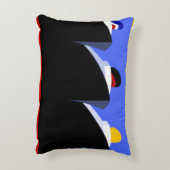 ヴィンテージクルーズシップアールデコポスター アクセントクッション (裏面(縦))