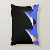 ヴィンテージクルーズシップアールデコポスター アクセントクッション (正面(垂直))