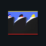 ヴィンテージクルーズシップアールデコポスター キャンバスプリント<br><div class="desc">このヴィンテージクルーズ船のポスターの複製でタイムリーに戻る旅素晴らしに搭乗！この象徴的なレトロな旅行ポスターは、1937年にアーティストのジャック・リボルタによって作成されたフェデラルアートプロジェクトのWPAプログラムの作品である。グラフィックデザインは、ポート内のエレガントヴィンテージ海ライナーのラインを深いの青い背景に対して特徴づける。元々は「州初の外国貿易圏であるニューヨーク市のスタテン島統一された」を宣伝するために作られた、このパブリックドメインのイメージは、アールデコ時代の魅力と幾何学的なスタイルを捉え、旅行好きや美術史愛好家に最適である。</div>